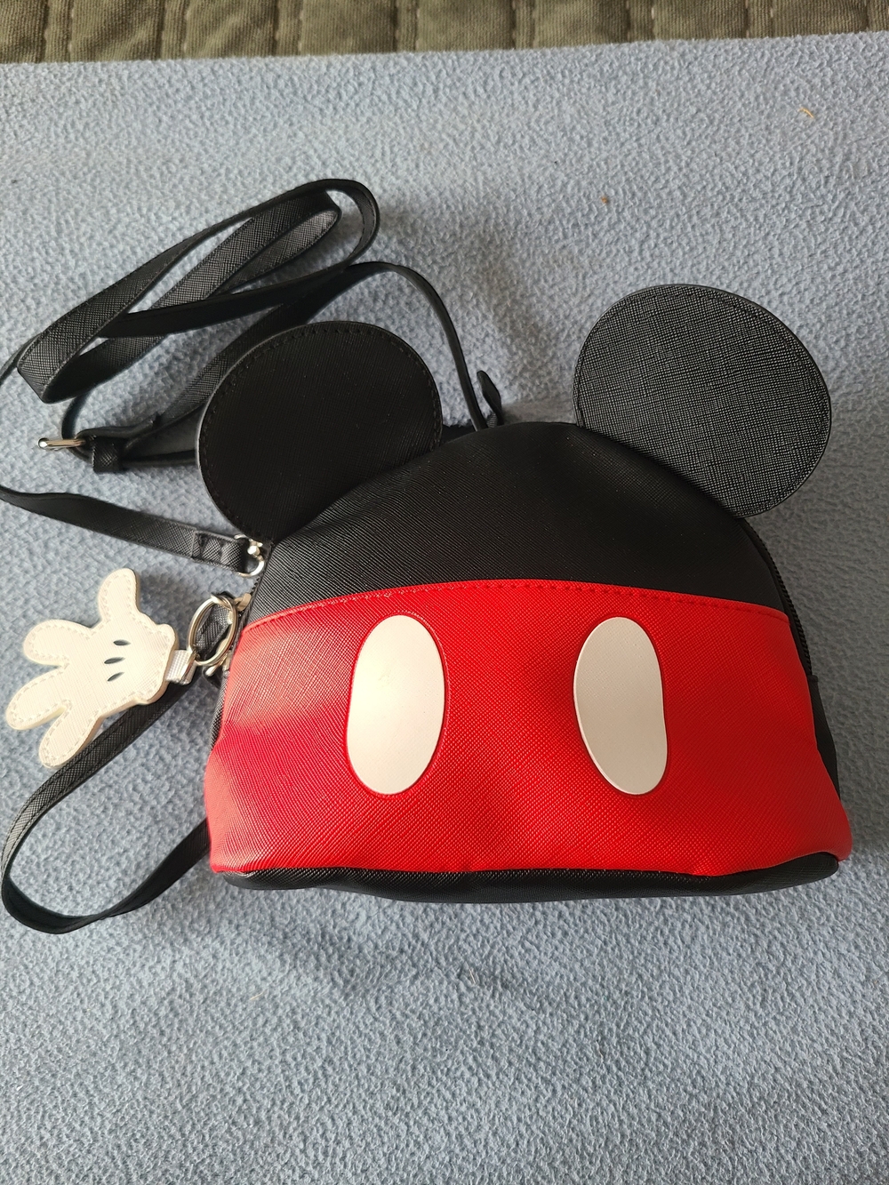Disney Black & Red Mickey Ear Crossbody Bag
